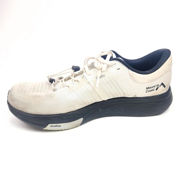 Mount to Coast R1 Men's 14 White Running Shoes Lace-Up Low Top Athletic Sneakers - Picture 2 of 10